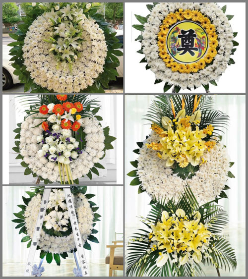 山东济宁泗水县大黄沟乡小黄沟村花圈速递